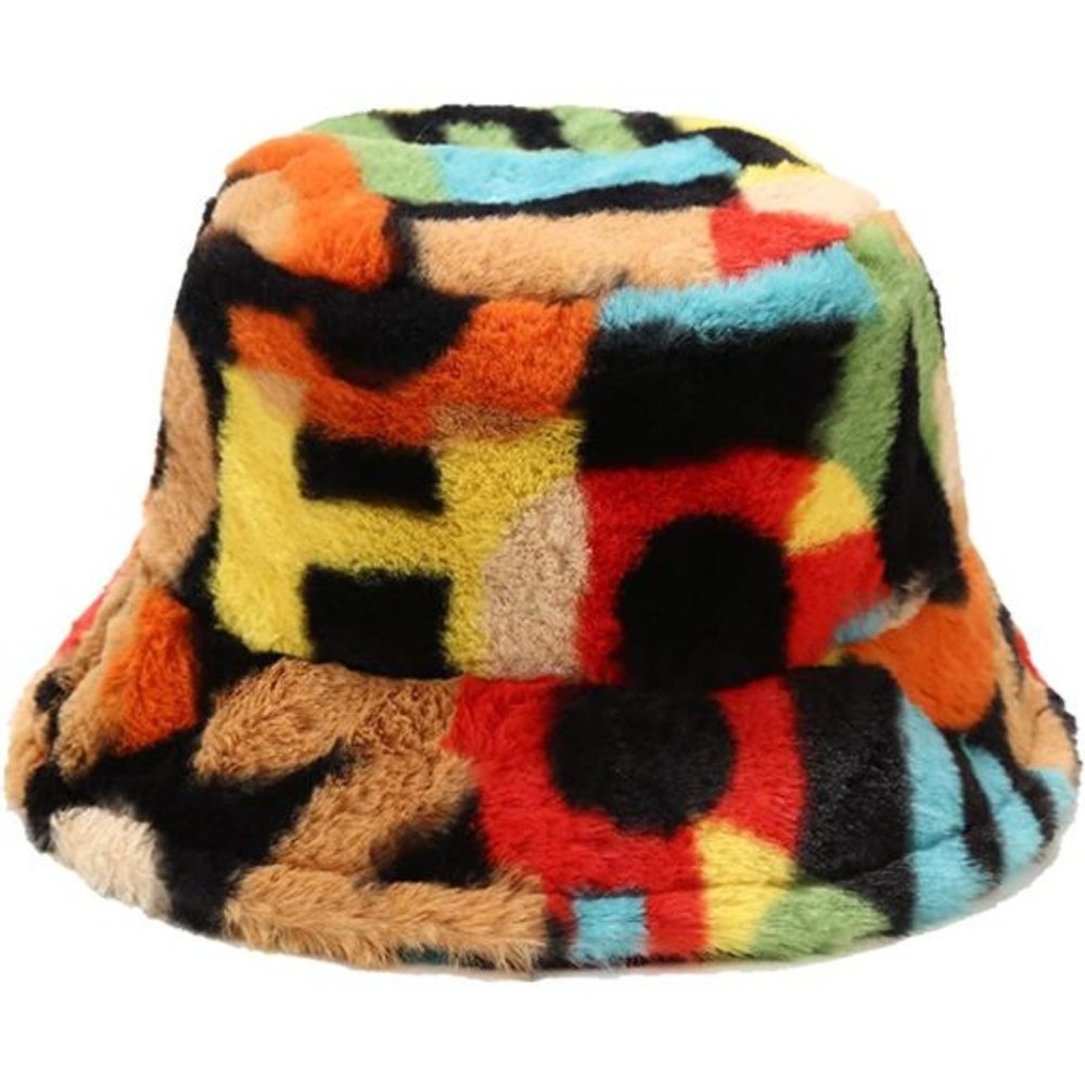 Women's Winter Faux Fur Fuzzy Warm Bucket Hat